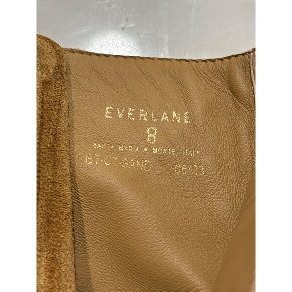 Everlane The City Boot in Toasted Almond Suede 8 New Womens Booties - Picture 10 of 13